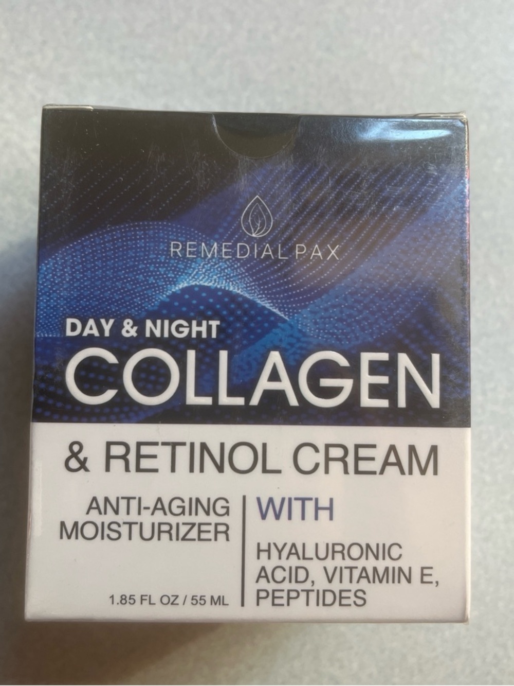 Day & Night Collagen & Retinol Cream - Blue/White